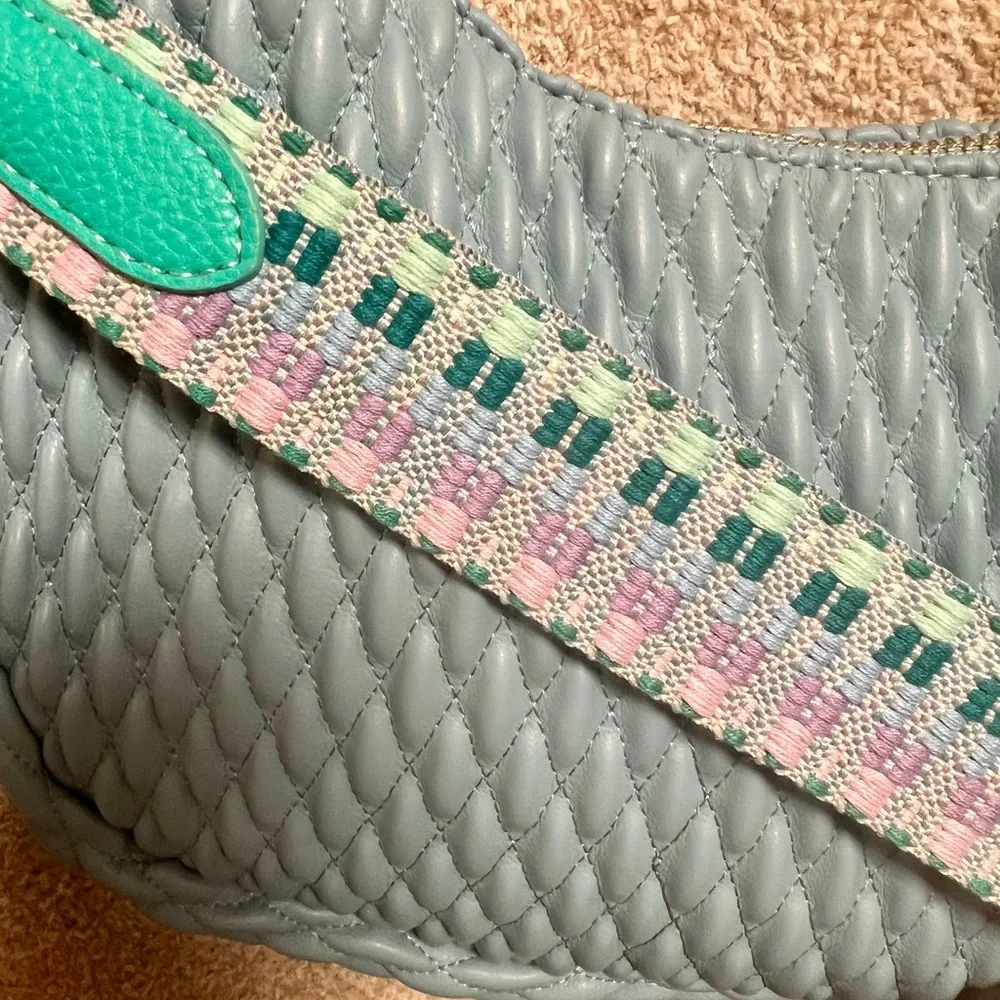 Madison West blue quilted bag. - Picture 4 of 6